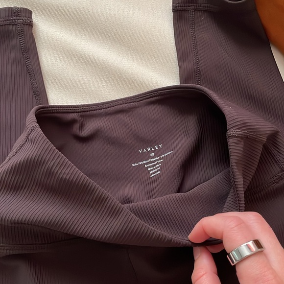 Varley Women's Let's Move Rib High Legging Chocolate Torte Size XS - Picture 4 of 7